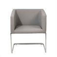 thumbnail image 2 of Eurostyle Ari Faux Leather Lounge Arm Chair in Gray, 2 of 4