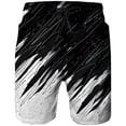 thumbnail image 1 of Aayomet Short de Plage pour Hommes avec Poche (Noir, G), 1 of 5