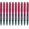 Pilot Bravo Liquid Ink Marker Pens, Bold Point, Red Ink, 10-PACK(11036)
