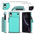 thumbnail image 4 of Funda tipo cartera para iPhone XR con tarjetero y correa para el hombro para mujer, 4 of 5