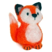 Dimensions Fox Needle Felting Kit, Wool Roving