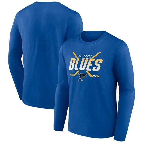 Men's Blue St. Louis Blues Team Covert Long Sleeve T-Shirt