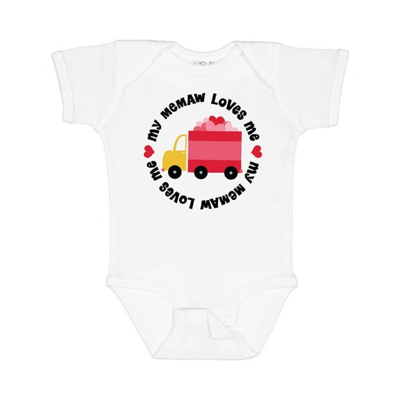 Inktastic My Memaw Loves Me Boys or Girls Baby Bodysuit