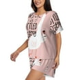 thumbnail image 2 of Bixox Women's Goose Holding Wineglass with Red Wine Printed Pajama Set 2 Piece Lounge Set Top and Shorts Soft Pajamas, Shorts with Pockets, 2 of 7