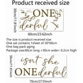 thumbnail image 2 of Isn't She Onederful First Birthday Party Theme Backdrop & Sign - Balloon Arch Decal, Newborn Girl, 2 of 7
