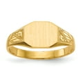 thumbnail image 1 of 14k Yellow Gold 7.0x8.5mm Signet Ring, 1 of 9