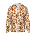 thumbnail image 1 of Fotbe Burger Chaqueta con Protección Solar UPF 50+ para Hombre y Mujer, Camisa con Capucha y Bolsillos-Medium, 1 of 1