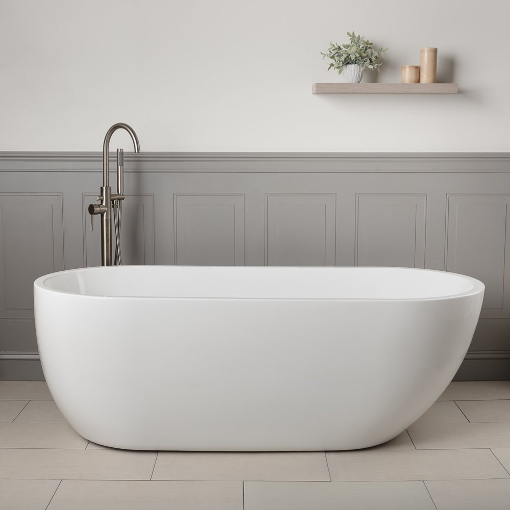 Vintage Tub & Bath Mandy 51 Inch Acrylic Contemporary Freestanding Tub