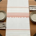 thumbnail image 5 of Table Runners 48 Inches Long Dress Scarves, Orange Striped Farmhouse Kitchen/Dining Table Runner, Short Coffee Tablerunners, Abstract Modern Geometric Stripes 13x48 Inch, 5 of 9
