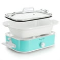 thumbnail image 7 of MegaChef 3.5 Quart Casserole Slow Cooker with 3 Temperature Settings (Turquoise), 7 of 7