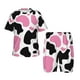 thumbnail image 1 of Balery Cow Spots Conjunto de Pijama Infantil de Manga Corta con Estampado – Ropa de Dormir de Algodón Suave-3X-Large, 1 of 6