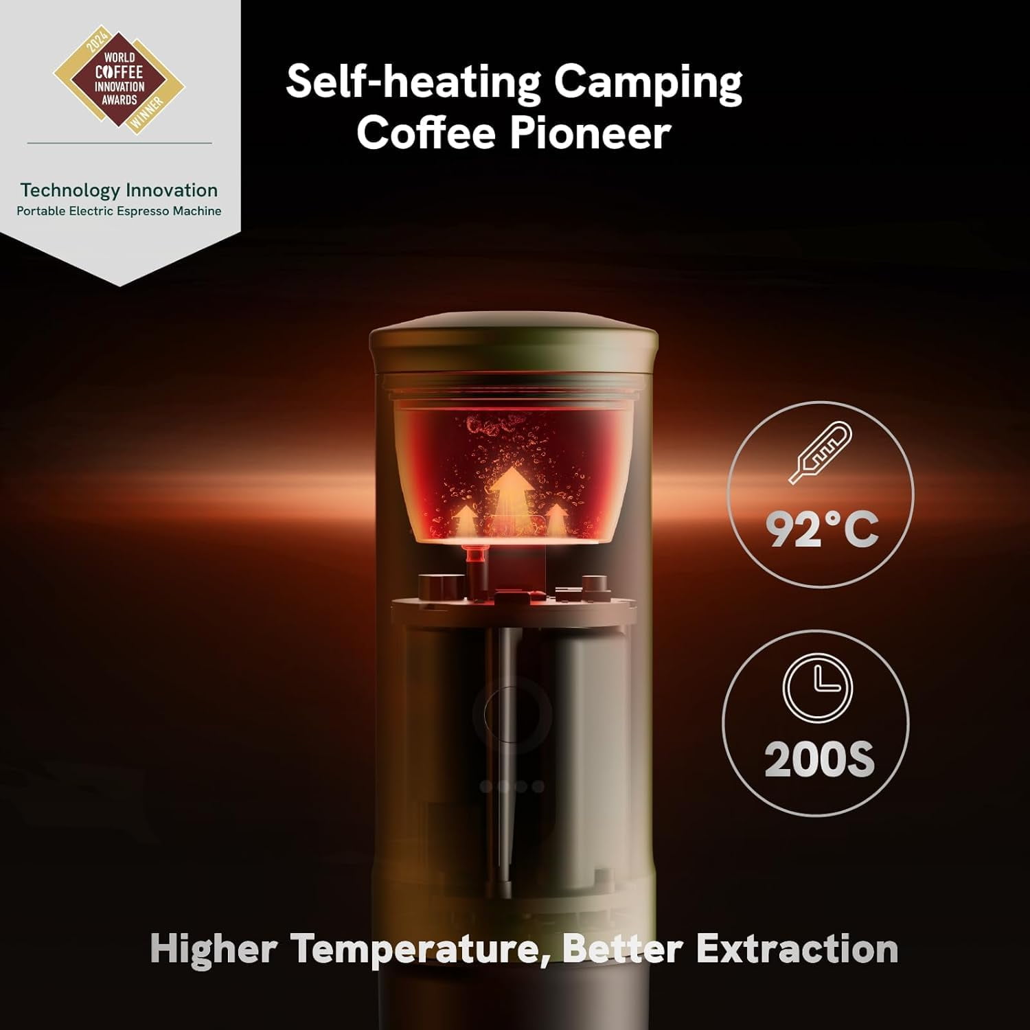 OutIn Nano Portable Electric Espresso Machine - Space Grey - Self-Heating Travel Coffee Maker w/USB-C, Works with Ground Coffee & Nespresso Capsules