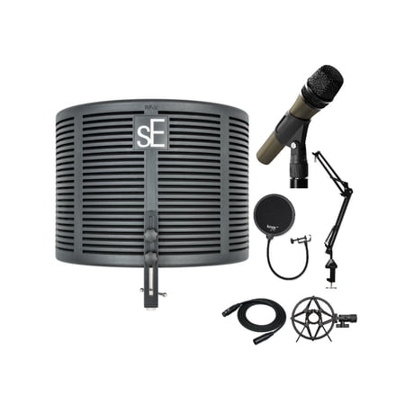 UPC: 0196271193708 | SE Electronics RF-X Portable Vocal Booth Bundle with Knox Gear Microphone Bundle