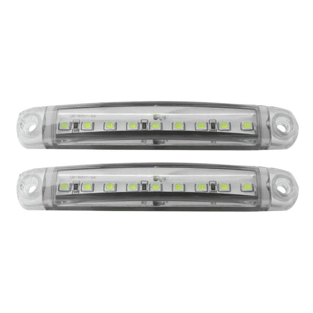 Encendiendo 1 par 9LED Camión Remolque Autobús Indicador de luz lateral Indicador de señal de giro 12-24V Tmvgtek Accesorios para autos y motos
