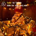thumbnail image 5 of 66ft LED Christmas Lights, Christmas Tree Lights Indoor Plug in, 8 Modes Twinkle Christmas String Lights for Indoor Outdoor Xmas Tree Wedding Party Decoration (Warm White), 5 of 8