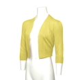 thumbnail image 3 of G-Style USA Women's 3/4 Sleeve Open Front Cropped Cardigan Sweater (S-XL), 3 of 7