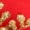 Red and Gold, variant on 12 Pack 5.5" Artificial Poinsettia Christmas Tree Ornaments Decorations, Silver