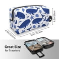thumbnail image 3 of Uemuo Whale Pattern Portable Toiletry Bags with Handle, Waterproof travel Make up Bags for Women, Large Capacity Travel Cosmetic Bags, 3 of 9
