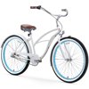 sixthreezero Body Ease Women's 3-Speed Beach Cruiser Bicycle, 26" Wheels and 17" Frame, White