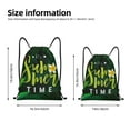 thumbnail image 2 of Honeii Tropical Summer Vibes Print Drawstring Backpack,Drawstring Bags String Backpack Gym Cinch Sack Backpack Sport Bag Draw-Small, 2 of 6