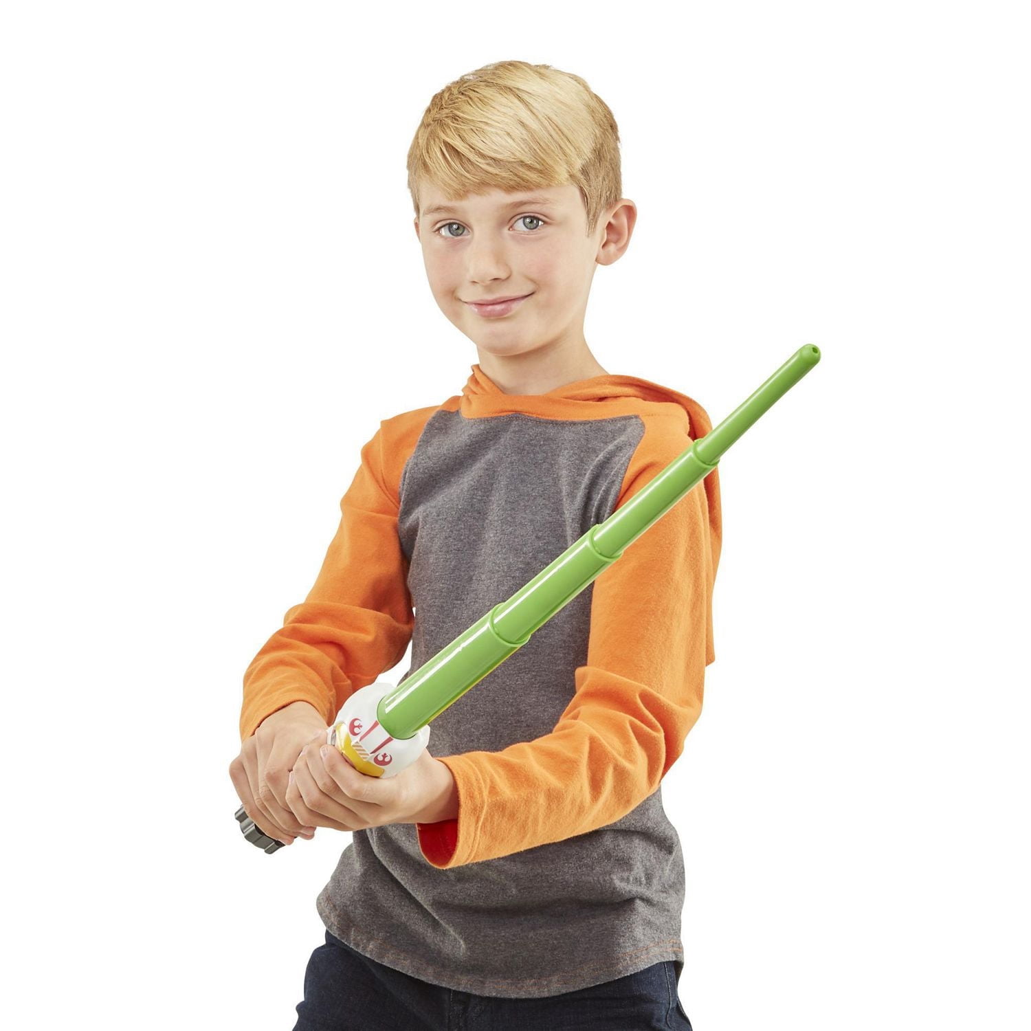 Star Wars Lightsabler Squad, Sabre laser Luke Skywalker à lame verte extensible, jouet de déguisement, pour enfants, à partir de 4 ans