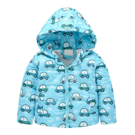 

Toddler Boys Girls Winter Fashion Cartoon Hooded Thicken Windproof Warm Outwear Coat For 12-18 Months