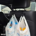thumbnail image 4 of Car Hooks for Purses and Bags, Beige Leather Car Back Seat Storage Hook, Set of 2, 4 of 4