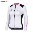 thumbnail image 3 of Santic - Maillot de ciclismo para mujer, de verano, de manga larga, transpirable, para ciclismo de montaña o de carretera, para equipos, 3 of 5