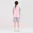 thumbnail image 3 of Hienoo Little Girls Sports Outfits Casual Short Sleeve T Shirt Shorts Set, Sizes 6-8Y, 3 of 3