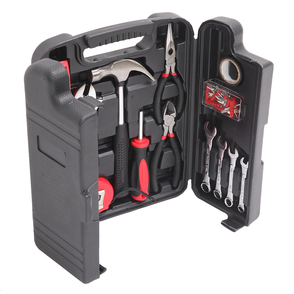 136-Piece Tool Set - General Household Hand Tool Kit with Plastic Toolbox Storage Case, Socket & Socket Wrench Sets - image 5 of 9