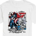 thumbnail image 3 of Marvel Captain America: Brave New World - Ink Grid - Men's Short Sleeve Graphic T-Shirt, 3 of 5
