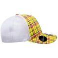 thumbnail image 4 of Decky 6017 6 Panel Mid Profile Structured Plaid Trucker Hat-105/White, 4 of 5