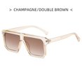 thumbnail image 1 of "Women's Ins Square Sunglasses Colorful Lense Oversized Frame Personality Sunglasses For Sports And Outdoor Activities", 1 of 1