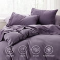 thumbnail image 3 of Juego de sábanas Bedsure Twin XL para dormitorio, 3 piezas, color morado empolvado, 3 of 7