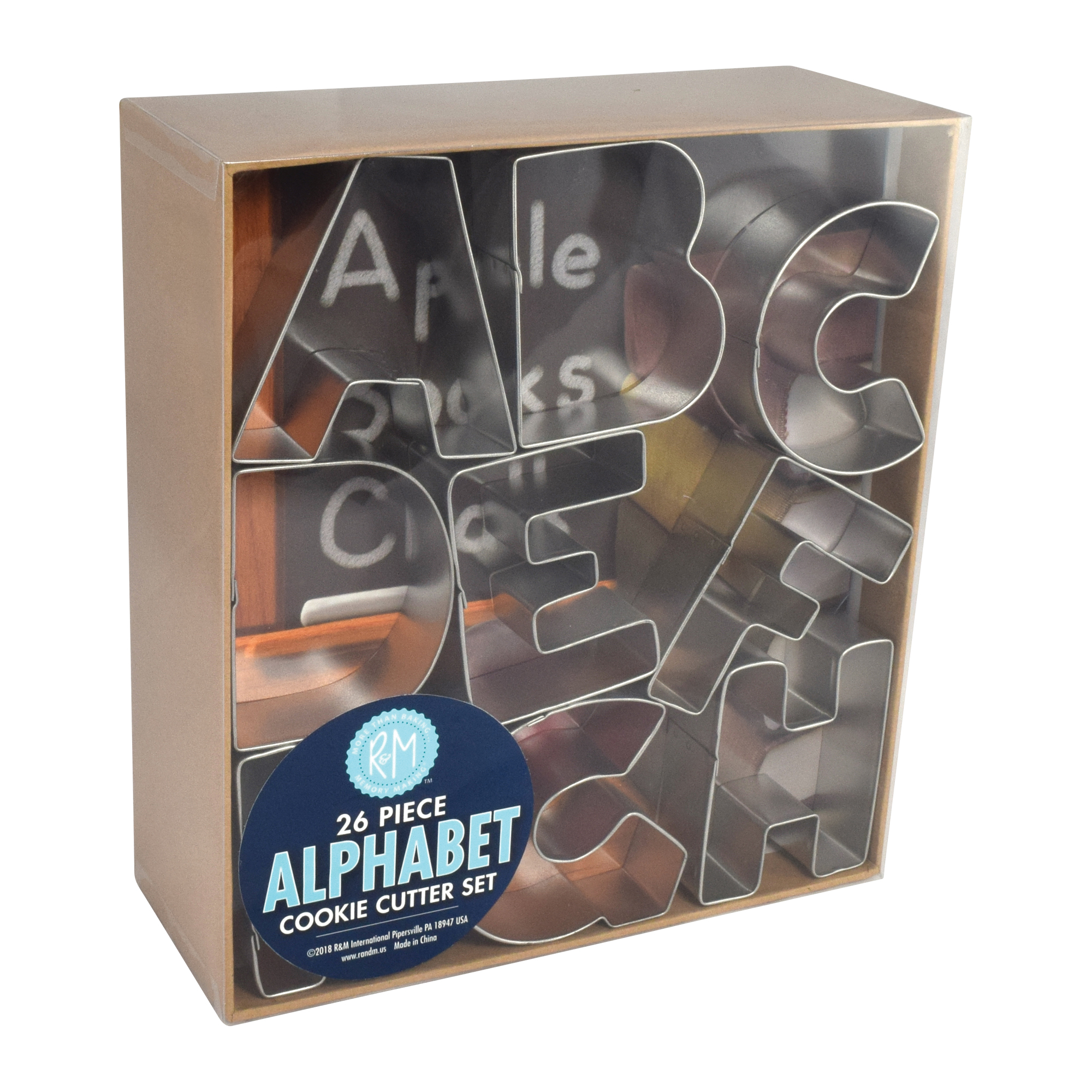 R&M International Deluxe Alphabet Cookie Cutters Set - Thumbnail 5