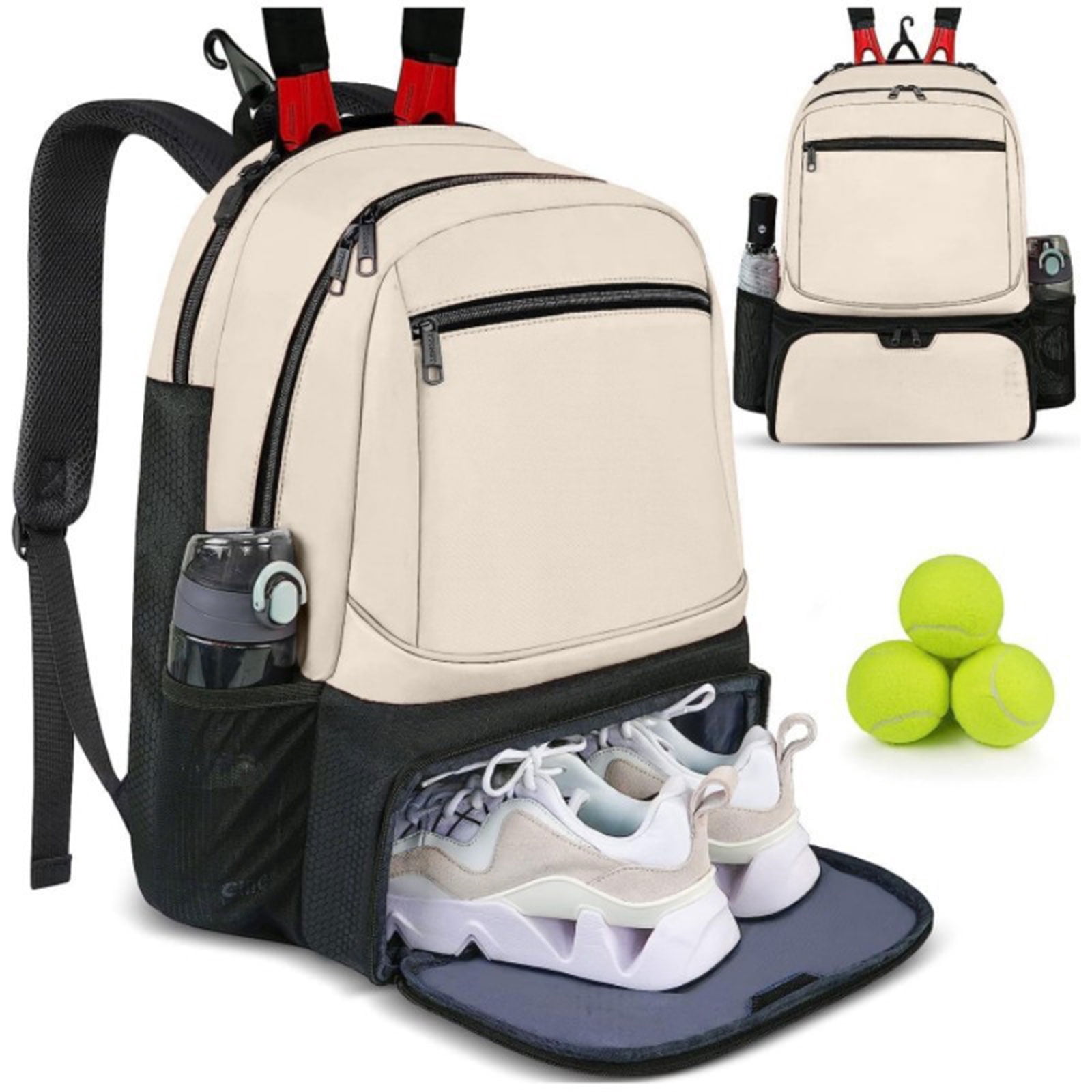 Professional Tennis Racket Bag Sports Badminton Tennis Backpack 2 Rackets Handbag for Women and Men Enduring