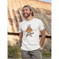 thumbnail image 2 of Chef Cat Holds A Pizza T-Shirt Men -Image by Shutterstock, Male 3X-Large, 2 of 4