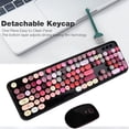 thumbnail image 6 of USOTSO Wireless Keyboard and Mouse Combo, 2.4GHz Retro Typewriter Style, Full-Size Creamy Silent Office Set for Desktop Laptop PC, 6 of 7