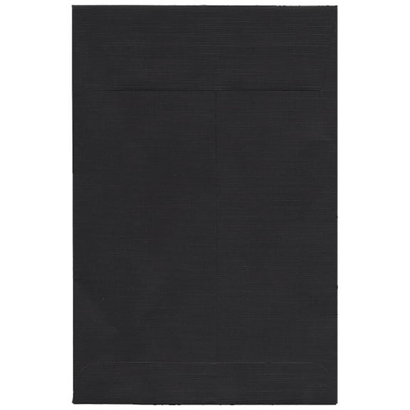JAM Paper 6 x 9 Catalog Envelopes, Black, 50/Pack