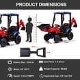 thumbnail image 7 of COCLUB 12V Excavator Construction Vehicles for Boys Girls, Battery Powered Ride On Car with Remote Control, Front Loader Bulldozer, Digger, Ceiling, Electric Ride on Toys for Kids, Red, 7 of 7