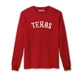 thumbnail image 3 of Daxton Retro Texas Arch Font Long Sleeves T Shirt Soft Medium Weight Cotton, 2Pk Red White Hgray Red, M, 3 of 5