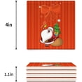 thumbnail image 3 of FMSHPON Merry Christmas Santa Claus Set of 6 Coaster for Drinks, Absorbent Ceramic Stone Coasters Cup Mat with Cork Base for Home Kitchen Room Coffee Table Bar Decor, 3 of 4
