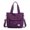 Purple, variant on QYMHOODS Handbags Womens Tote Bags Quality Women Crossbody Shoulder Bags Large Capacity,Black