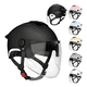 thumbnail image 2 of "Casco Para Motocicleta Abatible Con Visera 54cm-62cm Lisa Abierto M Lab.G Negro", 2 of 5