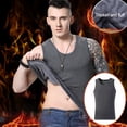 thumbnail image 3 of Guardurnaity Chalecos térmicos para hombre, ropa interior cepillada cálida transpirable, jersey y delgado de secado rápido, chaleco informal sin Ropa interior 4XL, 3 of 5