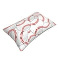 thumbnail image 3 of Haiem Pillowcase for Hair and Skin Queen - Baseballs Printed Soft Pillowcase with Envelope Closure-20"x30", 3 of 9