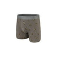 thumbnail image 3 of Aeropostale Mens Boxer Briefs Poly Spandex Performance Brushed Microfiber Ultra Soft Fly-less Support Boxer Briefs Underwear(Navy/Black/Grey/Red, Small), 3 of 5