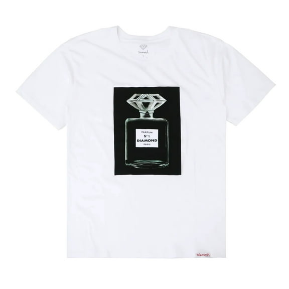 Diamond Supply Co. Men's Parfum Tee T-Shirt (Small, White)