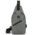 thumbnail image 4 of Bolso de pecho multifuncional para hombre Mochila de mensajero | Bandolera de hombro casual de moda | Lona resistente al agua | Carga USB | Antirrobo | Gran capacidad | Viaja todos los días, 4 of 5