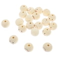 thumbnail image 4 of 20 Pcs Perles en Bois pour Sourire DIY Perles Rondes en Bois Perles d'Espacement Rondes, 4 of 8